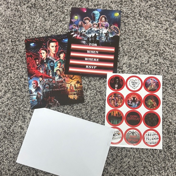 Stranger Things Themed Invitation Set- 20 - Picture 1 of 1